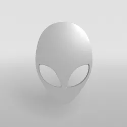 Alienware Logo 003 Low-poly  3D model