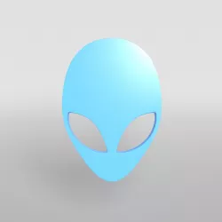 Alienware Logo 004 Low-poly  3D model