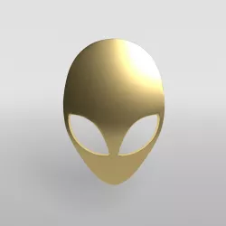 Alienware Logo 005 Low-poly  3D model