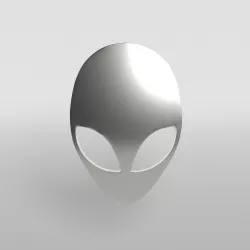 Alienware Logo 006 Low-poly  3D model