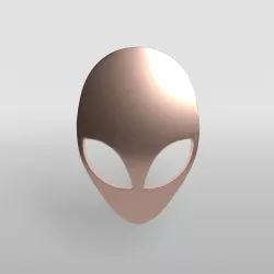 Alienware Logo 007 Low-poly  3D model