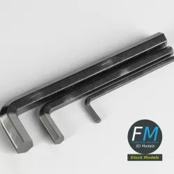 Allen hex keys 3D model