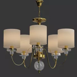American Style Arms Fabric Lamp 3D model