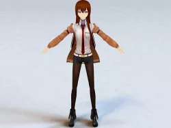 Anime Dancing Girl 3D model