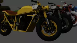 Apocalypse All Wheel Drive Terrain MotorCycle 3D model