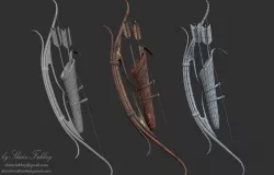 Archer Weapon - Bow Low-poly  3D model