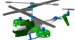 AVATAR STYLE HELICOPTER 3D model