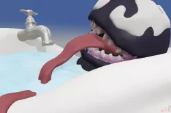 Baby Venom Takes a Bath 3D model