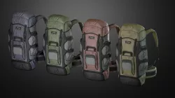 Backpack 03 Low-poly  3D model
