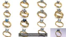 Best 70 Wedding Rings 3D Models 3D Model Collection