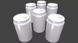 Beverage cans 3D model