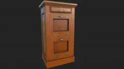 big bang theory Cabinet 01 Low-poly  3D model
