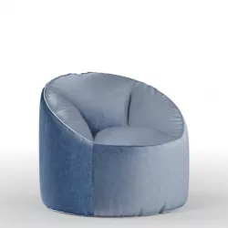 Blue puff 3D model