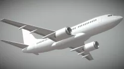 Boeing 737 Commercial Jet Plane 3D model Low-poly  3D model