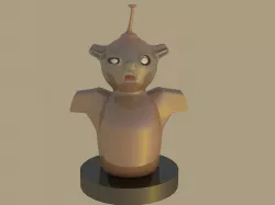 Boogy Man Funny Bunny Statue 3D model