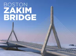 Boston Zakim Bridge 3D model