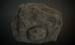 Boulder 06 4K PBR Low-poly  3D model