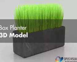 Box Planter 3D model