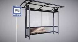 Bus Stop 3D model