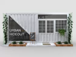 Cafe Container Kiosk 3D model