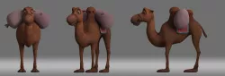 cartoon camel animation role 3D model