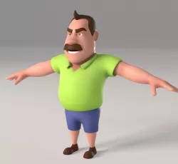 Cartoon Father 3D model
