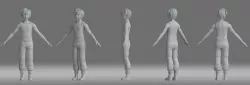 cartoon  man boy animation role 3D model