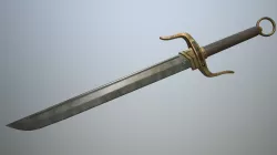 Chinese sword Low-poly  3D model