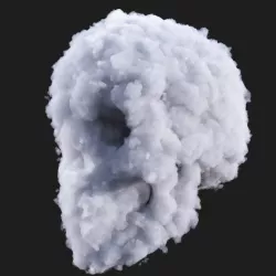 Cloud Skull 3D model