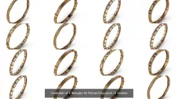 Collection of 5 Bangles 50 Percent Discount 