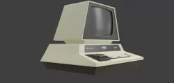 Commodore PET retro desktop computer Low-poly  3D model