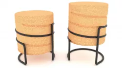 Cork Skrew Stool by Manuel Welsky - 3ds Max 3D model