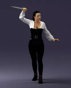 cosplay girl 0616 3D model