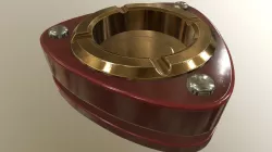 Curly ashtray 3D model