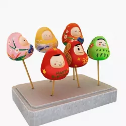 Cute Dharma Doll 3D model