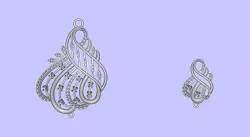 CZ JEWELLERY PANDENT 3D model