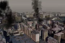 Damaged Town 3D model