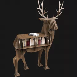 Deer Bookshelf 3D model