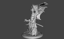 Demon mage  Sorcerer  print 3d 3D model