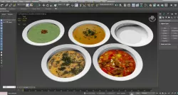 Dinner dishes collection 3D model