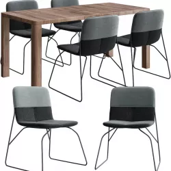 Ditte Dinning Chair Leolux 3d model 3D model