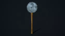Double Saw Bat Low-poly  3D model