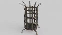 Dungeon Brazier Low-poly  3D model