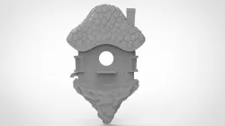 Dwarfs house frame 3D models for artcam and aspire 3D model