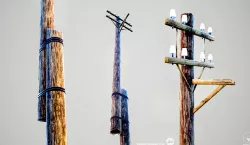 Electric wood pillar  Low-poly  3D model