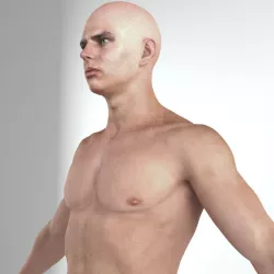 European man rigged lowpoly Low-poly  3D model