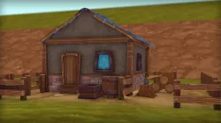 Fantasy House low poly hand painted 3D model