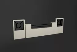 Fence Low-poly  3D model