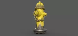 Fire Hydrant  Low-poly  3D model
