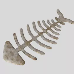 Fish skeleton Low-poly  3D model